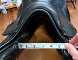 Custom Saddlery Black Monoflap Jump Saddle 17.5"