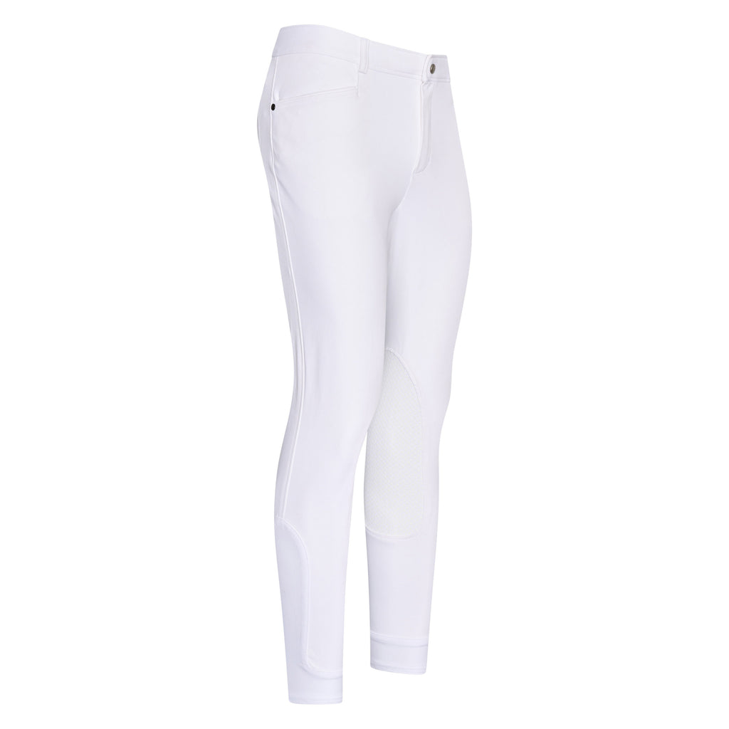 Euro-Star Men's Camillo Knee Grip Riding Breeches WHITE ONLY CLEARANCE