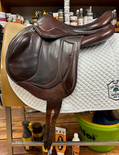 2021 Devoucoux Chiberta Lab Monoflap Jump Saddle - 16.5"