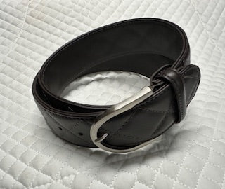 The Tailored Sportsman Quilted Leather belt -- CLEARANCE