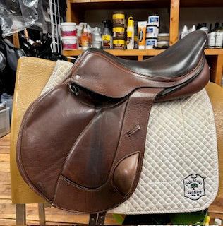 2016 Custom Monoflap Jump Saddle - 17.5