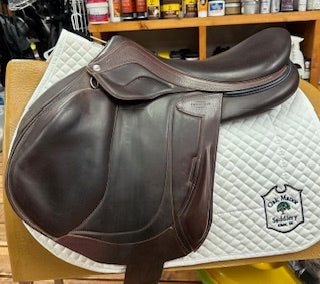 2024 Devoucoux Chiberta Lab Monoflap Jump Saddle - 18"