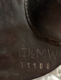 2008 Black Country Ricochet Jump Saddle - 17.5"