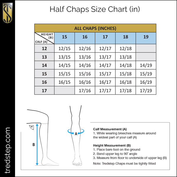 Tredstep Medici Air Half Chap CLEARANCE