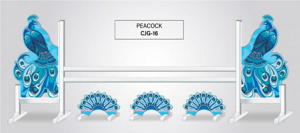 Burlingham Sports Graphic Jump-Peacock