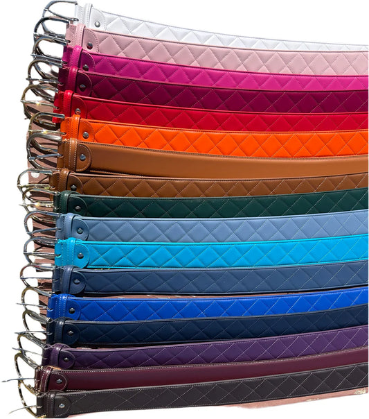 The Tailored Sportsman Quilted Leather belt -- CLEARANCE