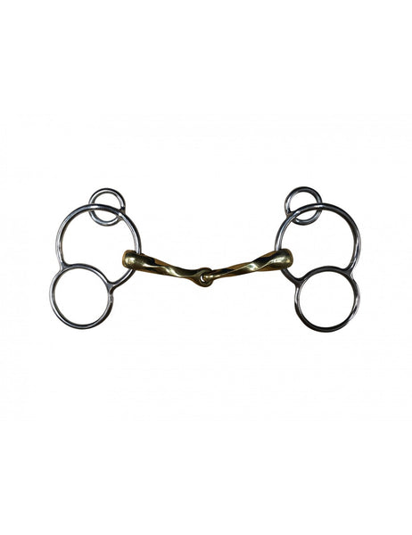 Jump'In Copper Twisted 3 Ring Gag