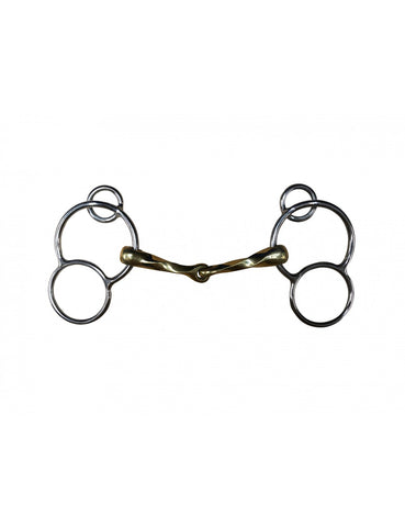 Jump'In Copper Twisted 3 Ring Gag